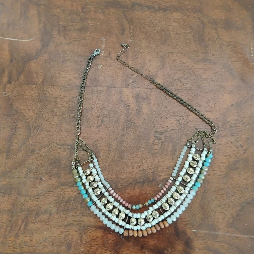 Multi Color Beaded Necklace